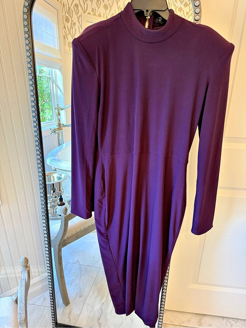 Zhivago Women's Purple Zip-Front Maxi Dress Like New